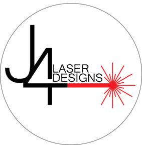 J4 Laser Designs logo with circle